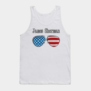 AMERICA PILOT GLASSES JAMES SHERMAN Tank Top